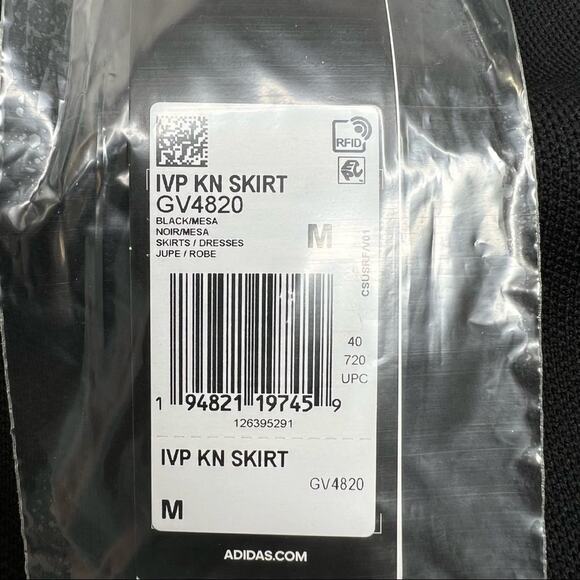 Adidas x Ivy Park Women's M Knit Athletic Mini Skirt Black High Waist Beyonce - Picture 7 of 8